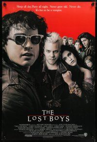 5c442 LOST BOYS int'l 1sh '87 Kiefer Sutherland, teen vampires, directed by Joel Schumacher!