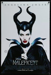 5c448 MALEFICENT advance DS 1sh '14 cool image of sexy Angelina Jolie in title role!