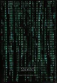 5c460 MATRIX RELOADED 2003 teaser holofoil 1sh '03 Wachowski Brothers sequel, free your mind!