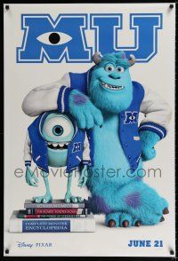 5c482 MONSTERS UNIVERSITY advance DS 1sh '13 image of Mike & Sully from Pixar fantasy CGI cartoon!