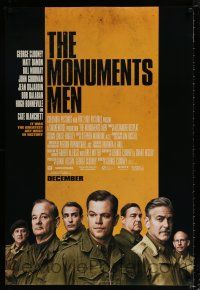5c484 MONUMENTS MEN Decmber style advance DS 1sh '14 George Clooney, Matt Damon, Bill Murray & more