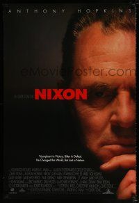 5c531 NIXON DS 1sh '95 Anthony Hopkins as Richard Nixon, directed by Oliver Stone!