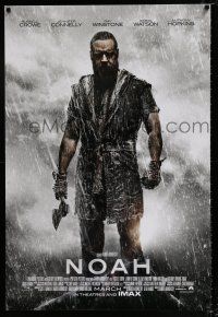 5c532 NOAH int'l advance DS 1sh '14 cool image of Russell Crowe in the title role!
