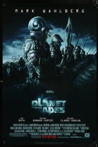 5c558 PLANET OF THE APES style C advance DS 1sh '01 Tim Burton, great image of huge ape army!