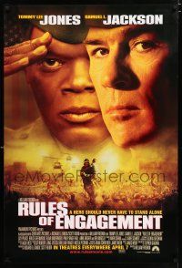 5c620 RULES OF ENGAGEMENT advance DS 1sh '00 huge c/u of Samuel L. Jackson & Tommy Lee Jones!