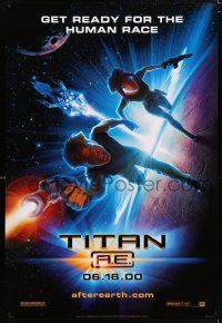 5c753 TITAN A.E. style A teaser 1sh '00 Don Bluth sci-fi cartoon, get ready for the human race!