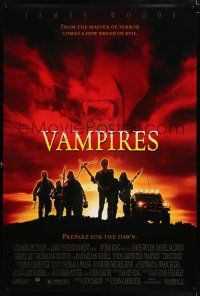 5c788 VAMPIRES DS 1sh '98 John Carpenter, James Woods, cool vampire hunter image!