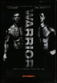 5c799 WARRIOR advance DS 1sh '11 Joel Edgerton, Tom Hardy, mixed martial arts action!