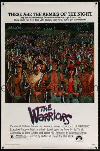 5c800 WARRIORS 1sh '79 Walter Hill, Jarvis artwork of the armies of the night!
