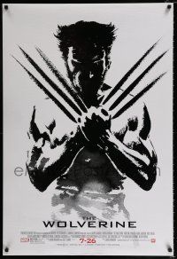 5c829 WOLVERINE style B revised advance DS 1sh '13 art of Jackman in title role by Suren Galadjian!