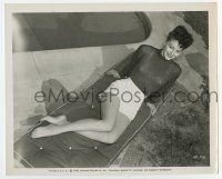 5d107 AVA GARDNER 8.25x10 still '48 sunning by pool wearing see-through blouse, One Touch of Venus