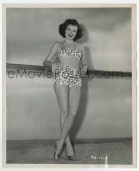 5d116 BARBARA HALE 8.25x10 still '46 in sexy swimsuit covered with gold coins by Ernest Bachrach!