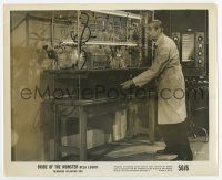5d166 BRIDE OF THE MONSTER 8x10 still '56 Ed Wood, great image of, Bela Lugosi in his laboratory!