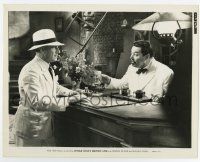 5d212 CHARLIE CHAN'S GREATEST CASE 8x10.25 still '33 Warner Oland shows his badge to Claude King!