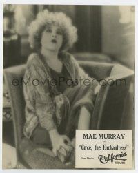 5d220 CIRCE THE ENCHANTRESS 7.75x9.5 still '24 great seated close up of pretty Mae Murray!