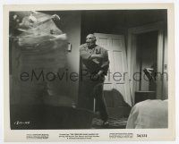 5d242 CREATURE WALKS AMONG US 8.25x10 still '56 cool image of the monster busting through doorway!