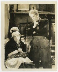 5d263 DAVID COPPERFIELD 8x10 still '35 Lionel Barrymore smoking pipe stares at Jessie Ralph!
