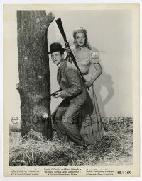 5d336 FEUDIN', FUSSIN' & A-FIGHTIN' 8x10.25 still '48 Donald O'Connor & Penny Edwards with guns!