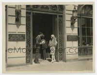 5d377 GET YOUR MAN 8x10 key book still '27 Buddy Rogers & sexy Clara Bow outside cool building!