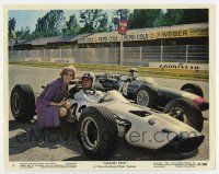 5d017 GRAND PRIX color 8x10 still #3 '67 Formula One race car driver James Garner & Eva Marie Saint!