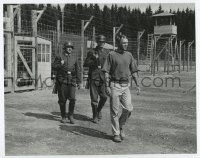 5d402 GREAT ESCAPE 8x10 still '63 Steve McQueen marched back to camp after failed motorcycle jump!