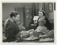 5d579 MAN FROM YESTERDAY 8x10.5 still '32 Claudette Colbert & Clive Brook with their young child!