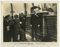 5d581 MAN WHO CRIED WOLF 8x10.25 still '37 Lewis Stone brought before judge John Hamilton!