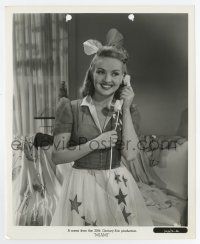 5d637 MOON OVER MIAMI 8x10 still '41 smiling c/u of Betty Grable talking on old fashioned phone!