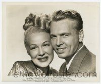 5d721 PERILS OF PAULINE 8x10 still '47 smiling portrait of Betty Hutton & John Lund by Bud Fraker!