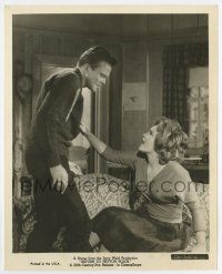 5d758 RETURN TO PEYTON PLACE deluxe 8x10 still '61 Robert Sterling looks angry at Carol Lynley!