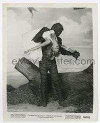 5d759 REVENGE OF THE CREATURE 8.25x10 still '55 best image of monster carrying sexy Lori Nelson!