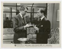 5d781 ROPE 8x10.25 still '48 c/u of James Stewart & Douglas Dick with martini, Alfred Hitchcock!