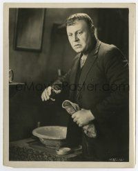 5d850 STREET OF SIN 8x10 still '28 worried Emil Jannings stands by wash basin with hat in hand!