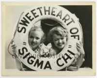 5d866 SWEETHEART OF SIGMA CHI 8x10.25 still '33 Mary Carlisle & Lake in life preserver with title!