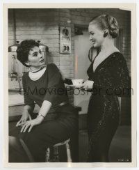 5d892 THIS COULD BE THE NIGHT 8x10 still '57 nightclub singer Julie Wilson greets Jean Simmons!