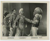 5d894 THIS ISLAND EARTH 8x10.25 still '55 Morrow protects Domergue & Reason from mutant!