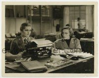 5d916 TODAY WE LIVE 8x10.25 still '33 Joan Crawford stares at pretty woman at typewriter!