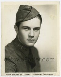 5d919 TOM BROWN OF CULVER 8x10.25 still '32 great c/u of cadet Tom Brown in uniform, William Wyler!