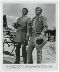 5d931 UNDEFEATED 8.25x10 still '69 c/u of Rock Hudson in uniform by cowboy John Wayne!