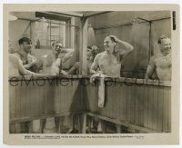 5d932 UNDER PRESSURE 8x10 still '35 Victor McLaglen, Edmund Lowe & other men take a nude shower!