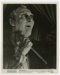 5d935 UNEARTHLY 8.25x10 still '57 great close up of crazed scarred man holding knife!