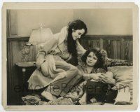 5d971 WILD PARTY 8x10.25 still '29 pretty Clara Bow sits in bed with Marceline Day above her!