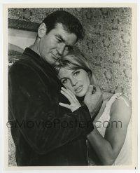 5d994 YOUNG CASSIDY 8.25x10.25 still '65 Rod Taylor & Julie Christie in a passionate love affair!