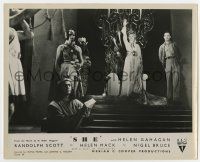 5d810 SHE English FOH LC '35 Randolph Scott standing by Helen Gahagan at her throne!