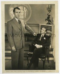 5d198 CAREFREE 8x10.25 still '38 bewildered Ralph Bellamy holds his hand out to Fred Astaire!