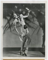 5d906 THRILL OF BRAZIL 7.25x9 news photo '46 sexy Ann Miller borrows Carmen Miranda costume idea!