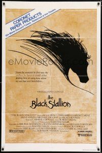 5f115 BLACK STALLION 1sh '79 Kelly Reno, Teri Garr, Carroll Ballard, great horse artwork!