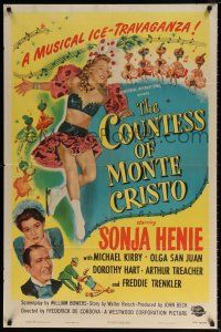 5f197 COUNTESS OF MONTE CRISTO 1sh '48 champion ice skater Sonja Henie in her last Hollywood film!