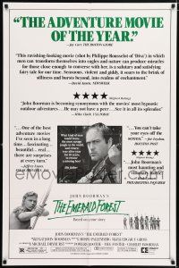 5f251 EMERALD FOREST reviews 1sh '85 directed by John Boorman, Powers Boothe, based on a true story!
