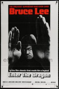 5f256 ENTER THE DRAGON 1sh R77 Bruce Lee kung fu classic, the movie that made him a legend!